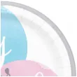 talerzyki papierowe boy or girl balony rozowo blekitny godan 23 cm 8 szt
