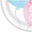 talerzyki papierowe boy or girl balony rozowo blekitny godan 23 cm 8 szt