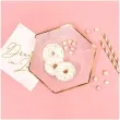 talerzyki papierowe bride to be rozowe partydeco 23 cm 6 szt