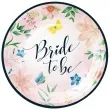 talerzyki papierowe bride to be wieczor panienski rozowy partypal 18 cm 6 szt