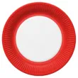 talerzyki papierowe candy czerwone maki 23 cm 8 szt