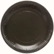 talerzyki papierowe charcoal czarny amscan 23 cm 8 szt
