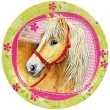 talerzyki papierowe charming horses 22 8 cm 8 szt