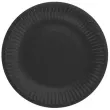 talerzyki papierowe classic czarny godan 18 cm 6 szt