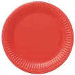 talerzyki papierowe classic czerwone 18 cm 6 szt
