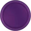 talerzyki papierowe classic fioletowy ciemny unique 18 cm 8 szt