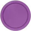 talerzyki papierowe classic fioletowy unique 18 cm 8 szt
