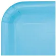 talerzyki papierowe classic kwadratowe niebieskie jasne unique 23 cm 14 szt