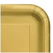 talerzyki papierowe classic kwadratowy zloty unique 18 cm 16 szt