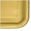 talerzyki papierowe classic kwadratowy zloty unique 18 cm 16 szt