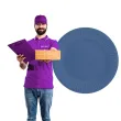 talerzyki papierowe classic okragle godan granatowe 18 cm 6 szt