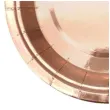 talerzyki papierowe classic rozowe zloto dekoracjepolska 23 cm 10 szt
