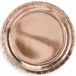 talerzyki papierowe classic rozowe zloto partypal 18 cm 6 szt