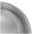 talerzyki papierowe classic srebrne maki 18 cm 8 szt