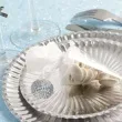 talerzyki papierowe classic srebrne metaliczne 18 cm 10 szt
