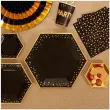talerzyki papierowe classic xl glitz glamour czarno zlote neviti 27 cm 8 szt