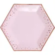 talerzyki papierowe classic xl glitz glamour rozowo zlote neviti 27 cm 8 szt