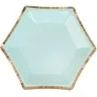 talerzyki papierowe colour block plate mint neviti 12 5 cm 8 szt
