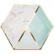 talerzyki papierowe colour block plate mint neviti 23 cm 8 szt