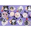 talerzyki papierowe czaszka czarownica halloween partydeco 27x18 cm 6 szt