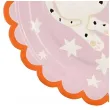 talerzyki papierowe dalmatynczyk rozowy partydeco 18 cm 6 szt