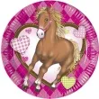 talerzyki papierowe decorata horses procos 20 cm 8 szt