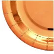talerzyki papierowe deluxe rozowe zloto 6 szt 23 cm