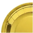 talerzyki papierowe deluxe zloto 6 szt 17 5cm