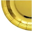 talerzyki papierowe deluxe zloto 6 szt 17 5cm