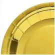 talerzyki papierowe deluxe zloto 6 szt 23cm