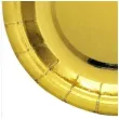 talerzyki papierowe deluxe zloto 6 szt 23cm