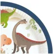 talerzyki papierowe dinozaury amscan 18 cm 8 szt