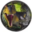talerzyki papierowe dinozaury dinosaur attack amscan 18 cm 8 szt