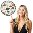 talerzyki papierowe dinozaury partydeco 18 cm 6 szt