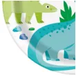 talerzyki papierowe dinozaury w roslinach mix unique 23 cm 8 szt