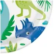 talerzyki papierowe dinozaury w roslinach mix unique 23 cm 8 szt