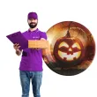 talerzyki papierowe dynia halloween santex 23 cm 10 szt