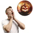 talerzyki papierowe dynia halloween santex 23 cm 10 szt