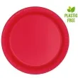 talerzyki papierowe eco classic czerwony unique 23 cm 8 szt
