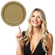 talerzyki papierowe eco classic zloty unique 23 cm 16 szt