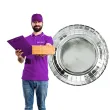talerzyki papierowe exotic premium partydeco srebrne 18 cm 6 szt