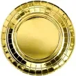 talerzyki papierowe exotic premium partydeco zlote 18 cm 6 szt