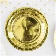 talerzyki papierowe exotic premium partydeco zlote 18 cm 6 szt