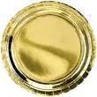 talerzyki papierowe exotic premium partydeco zlote 23 cm 6 szt