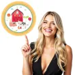 talerzyki papierowe farma zwierzeta amscan 17 7 cm 8 szt