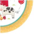 talerzyki papierowe farma zwierzeta amscan 17 7 cm 8 szt