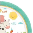 talerzyki papierowe farma zwierzeta na traktorze amscan