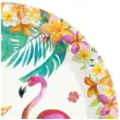 talerzyki papierowe flamingi hawajskie partypal 18 cm 6 szt