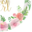 talerzyki papierowe floral baby sweet baby girl amscan 17 7 cm 8 szt