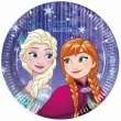 talerzyki papierowe frozen snowflakes 20 cm 8 szt